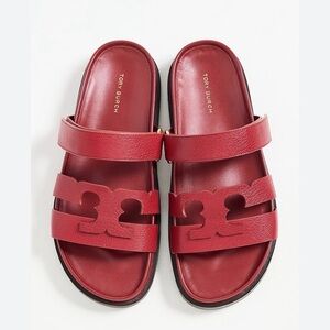 Tory Burch t slide sandal in ruby 9